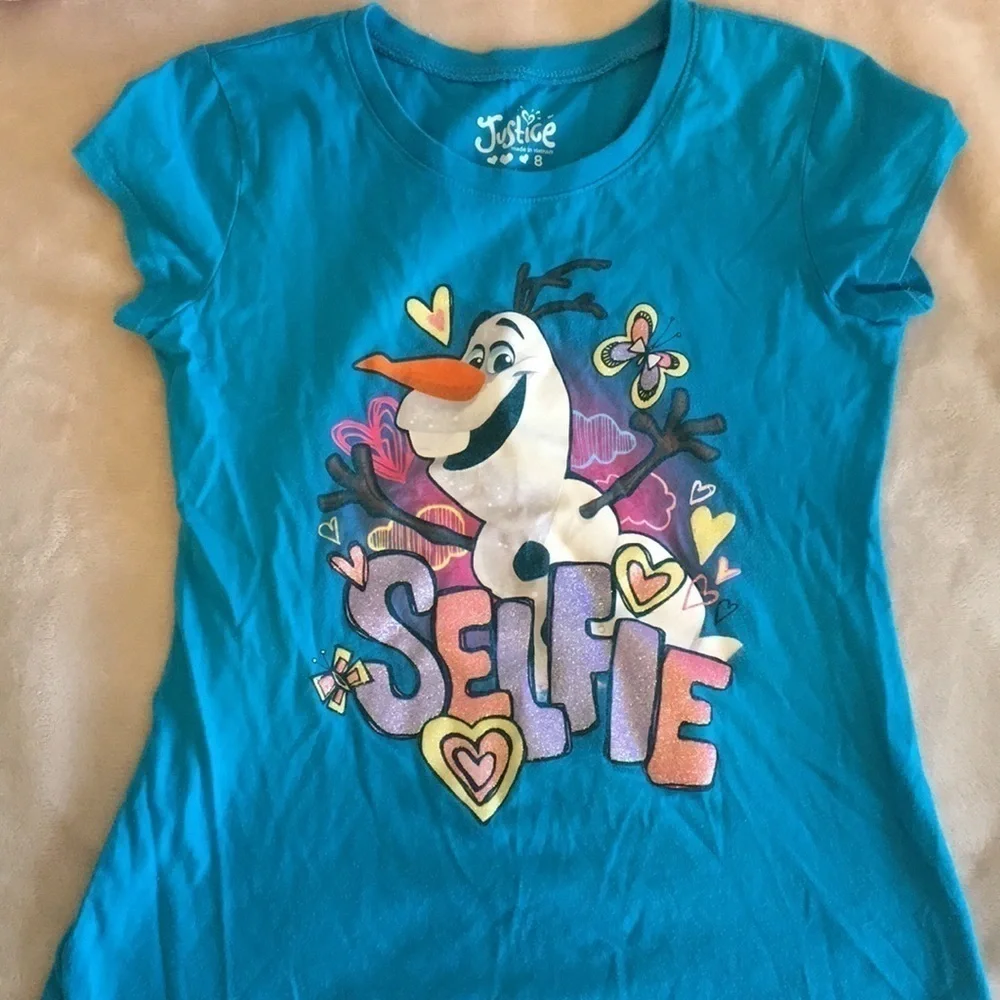 Justice Olaf tee size‎ 8
